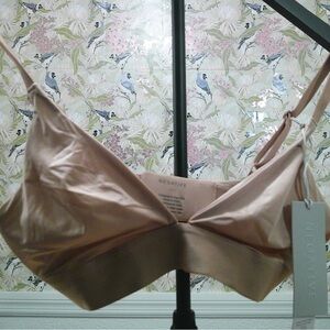 Negative Underwear Glacé triangle bra in a tan tone